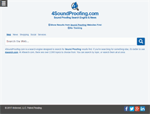 Tablet Screenshot of 4soundproofing.com